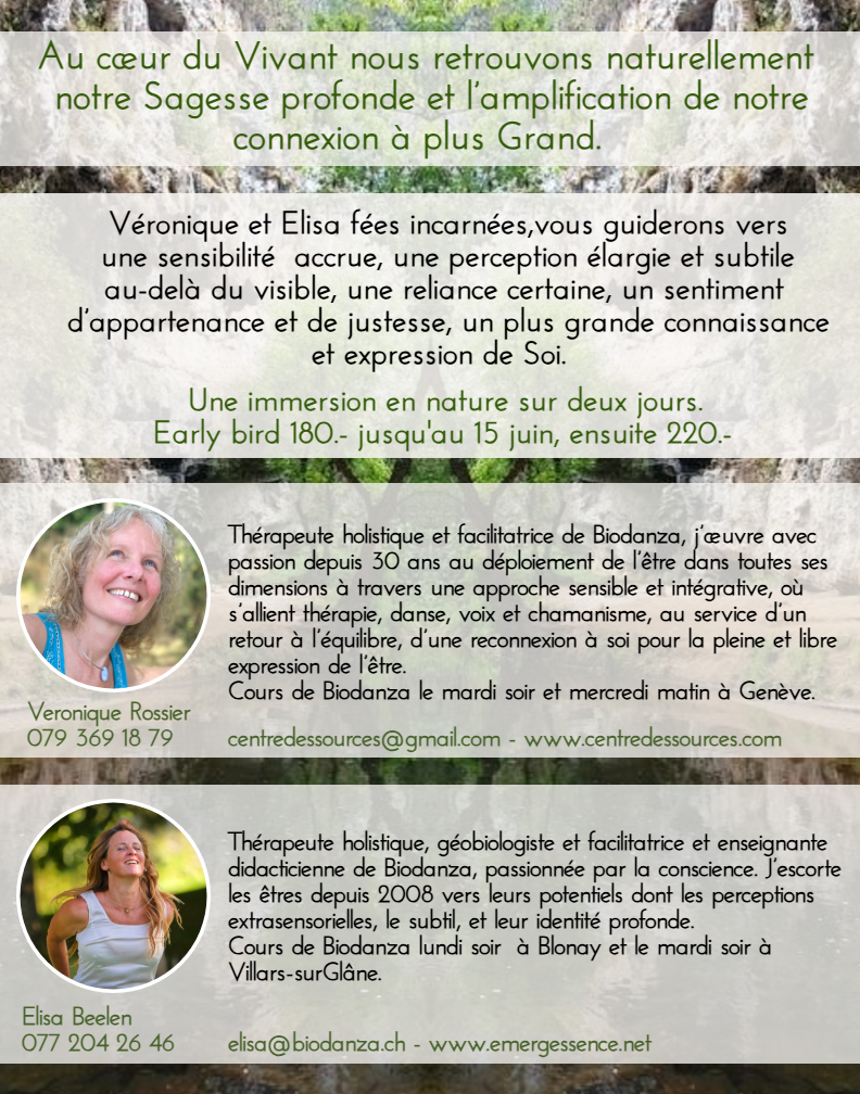 ESPRITS DE LA NATURE-VERSO